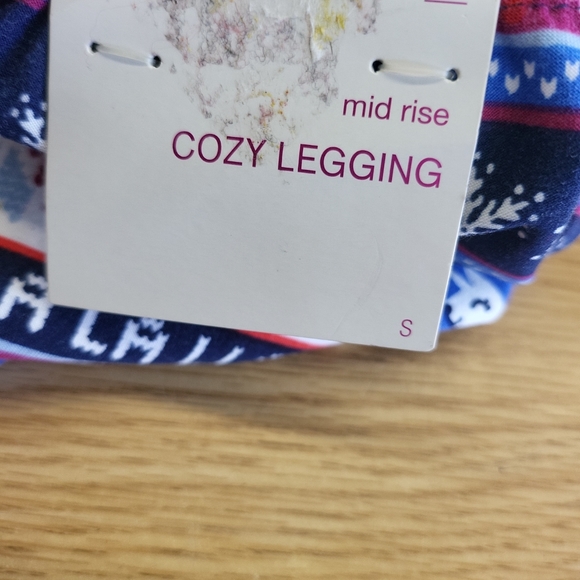 NWT Juniors Small SO Mid Rise Cozy Leggings Christmas Holiday "Fa La Llama" - Picture 5 of 6